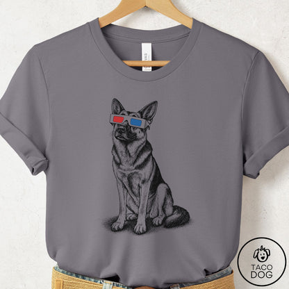 German Shepherd 3d T-Shirt Storm Taco-Dog