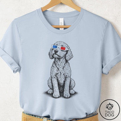 Doodle 3d T-Shirt Light Blue Taco-Dog