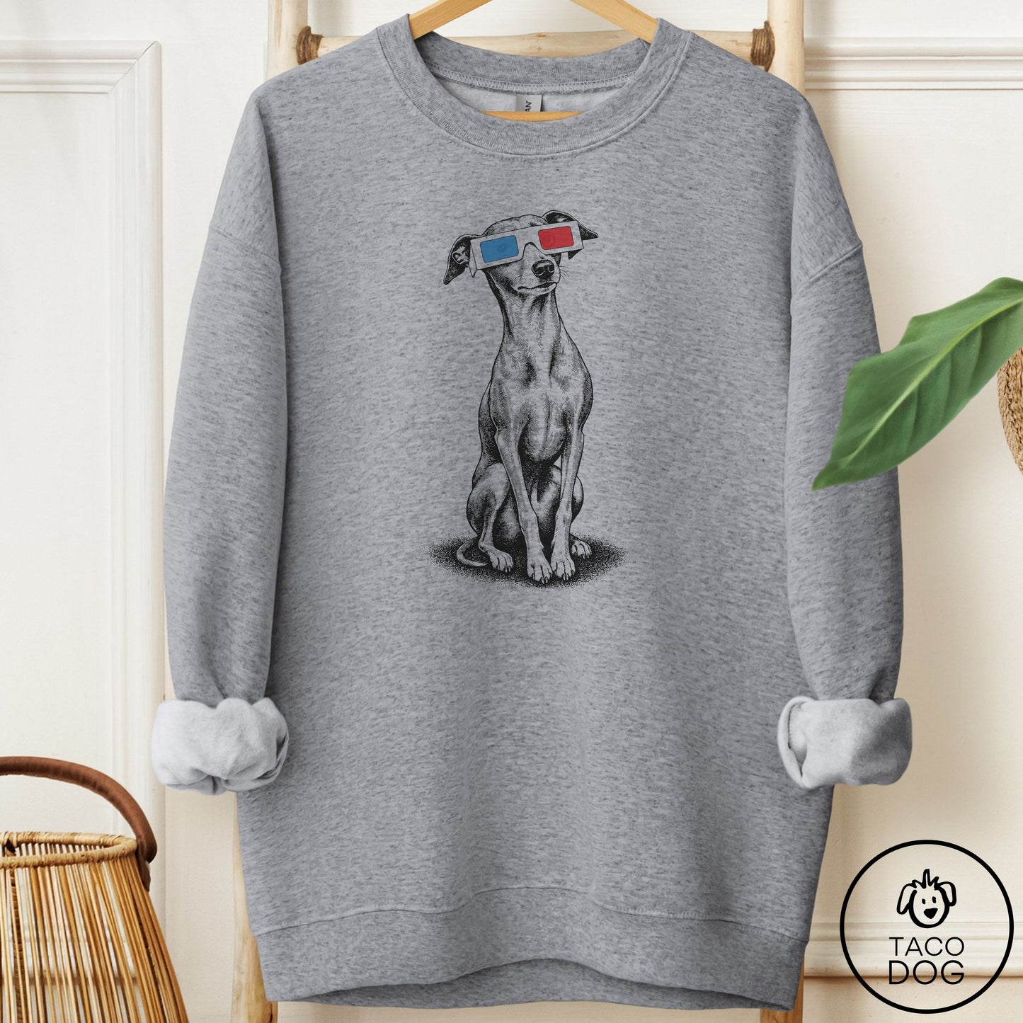 Italian Greyhound Whippet 3d Sweatshirt