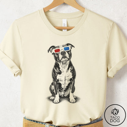 Pitbull 3d T-Shirt Natural Taco-Dog