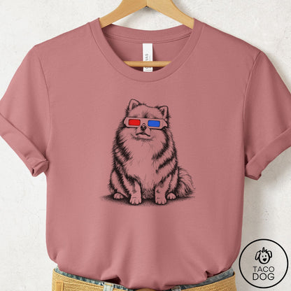 Pomeranian 3d T-Shirt Mauve Taco-Dog