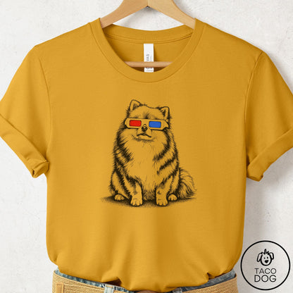 Pomeranian 3d T-Shirt Mustard Taco-Dog