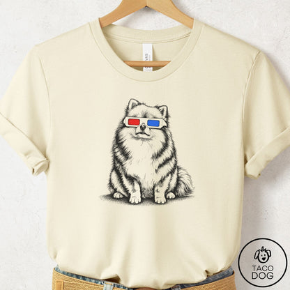 Pomeranian 3d T-Shirt Natural Taco-Dog
