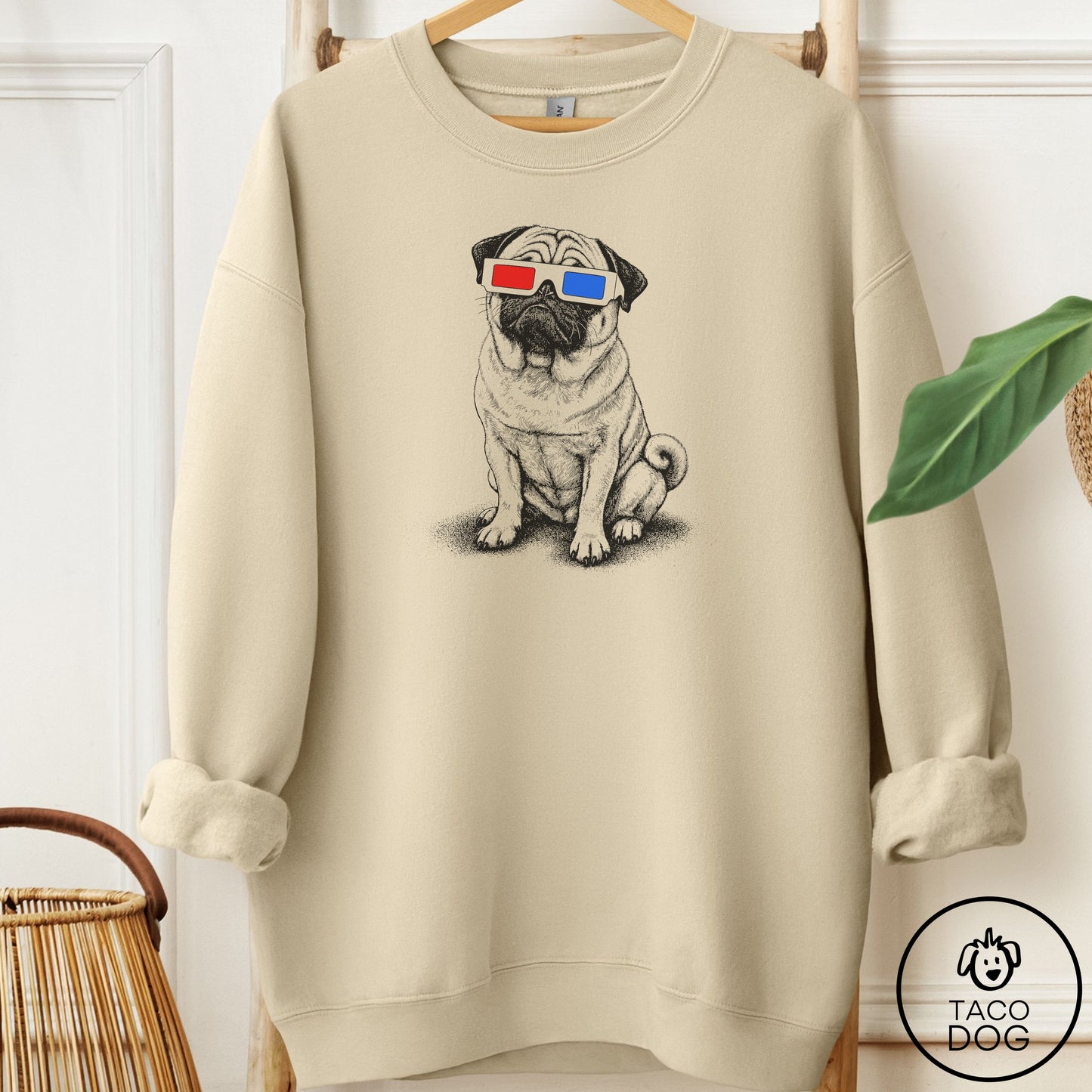 Pug 3d Sweatshirt