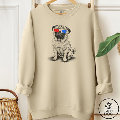 Pug 3d Sweatshirt