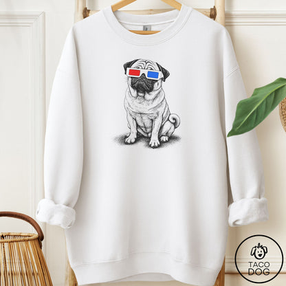 Pug 3d Sweatshirt