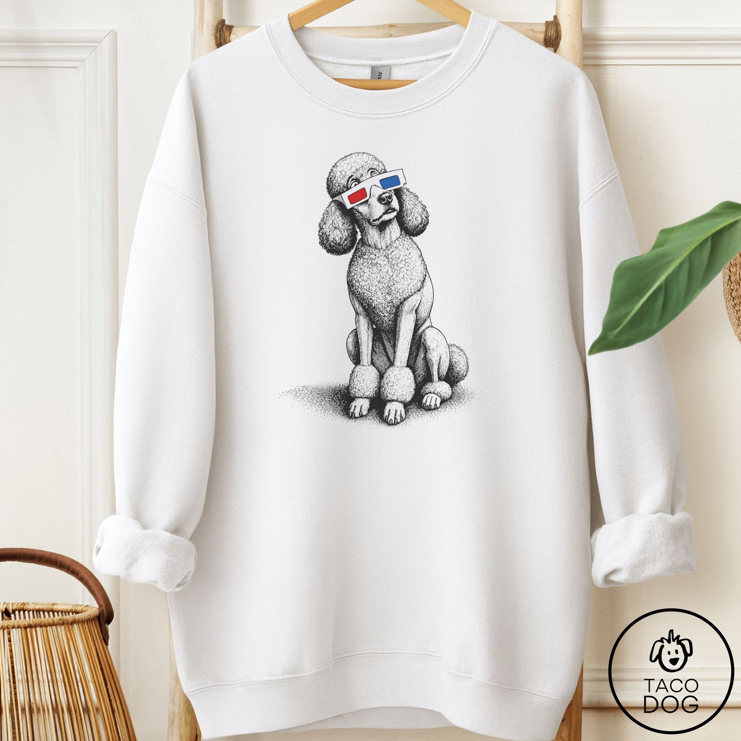 Poodle 3d Sweatshirt