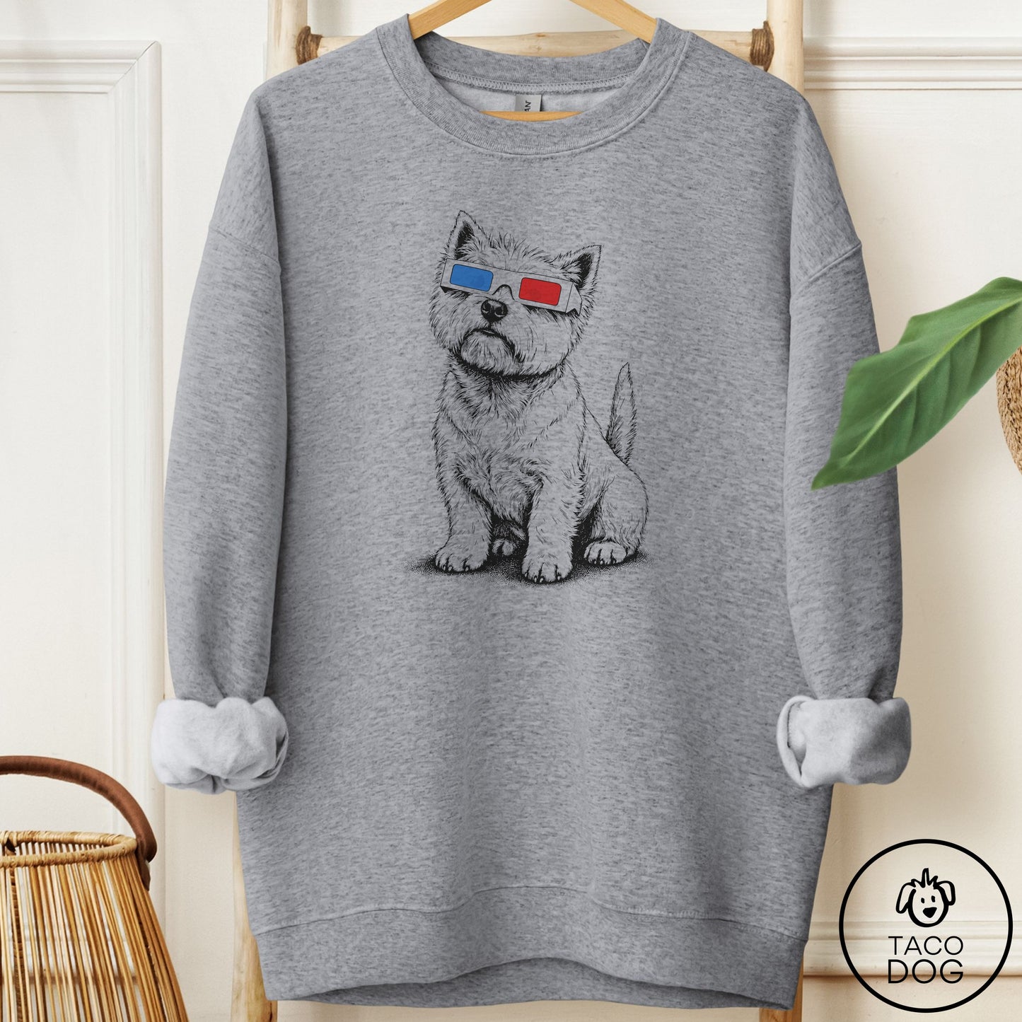 Westie 3d Sweatshirt