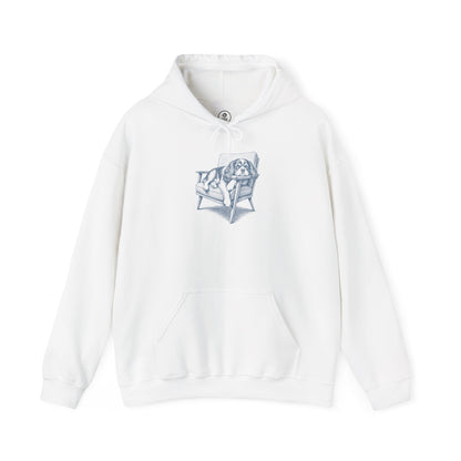 Cavalier King Charles Spaniel Occupied Hoodie White Taco-Dog