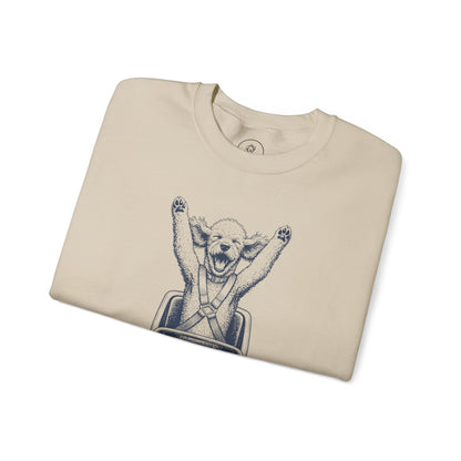 Poodle Roller Coaster Sweatshirt Taco-Dog