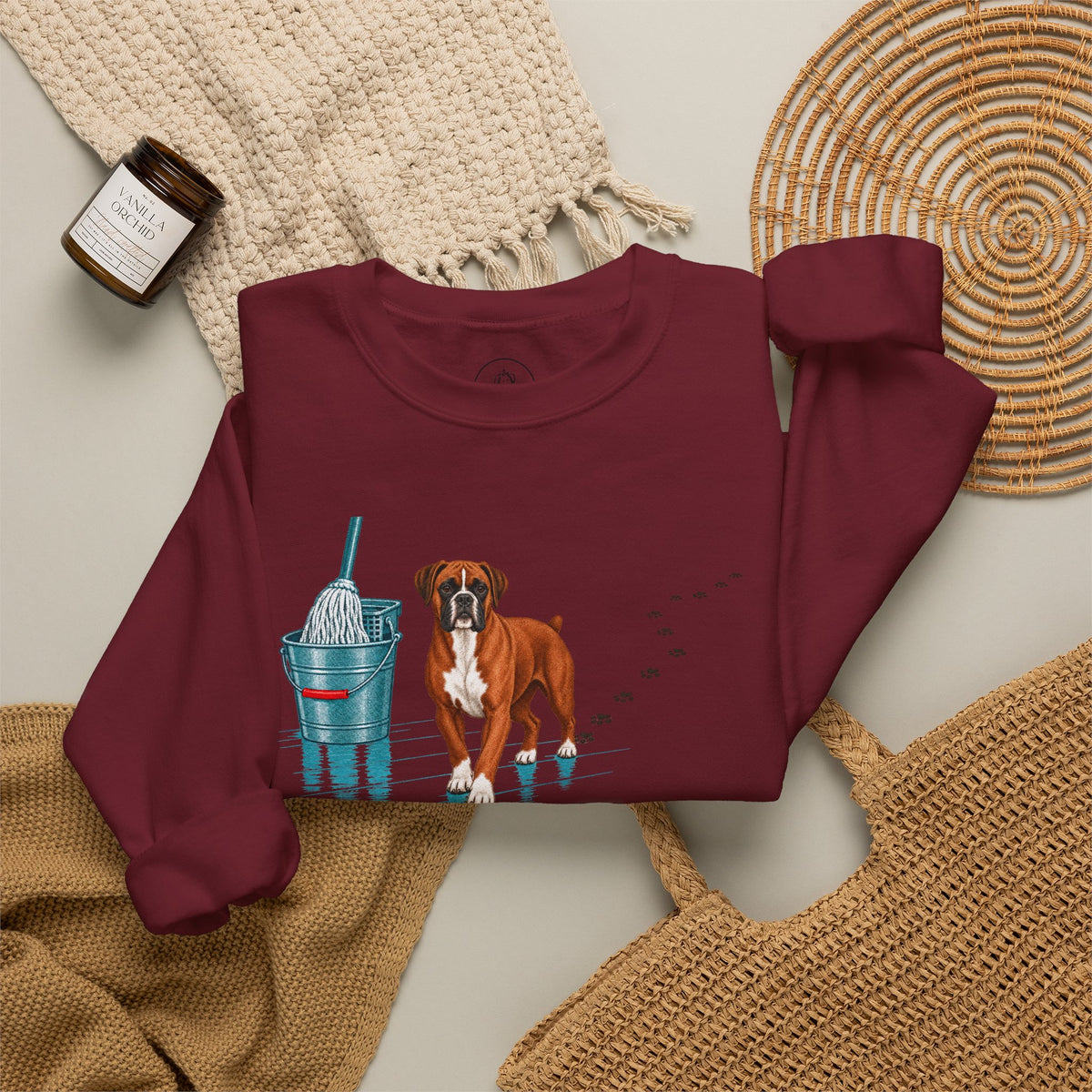 Boxer Mop Sweatshirt Taco-Dog