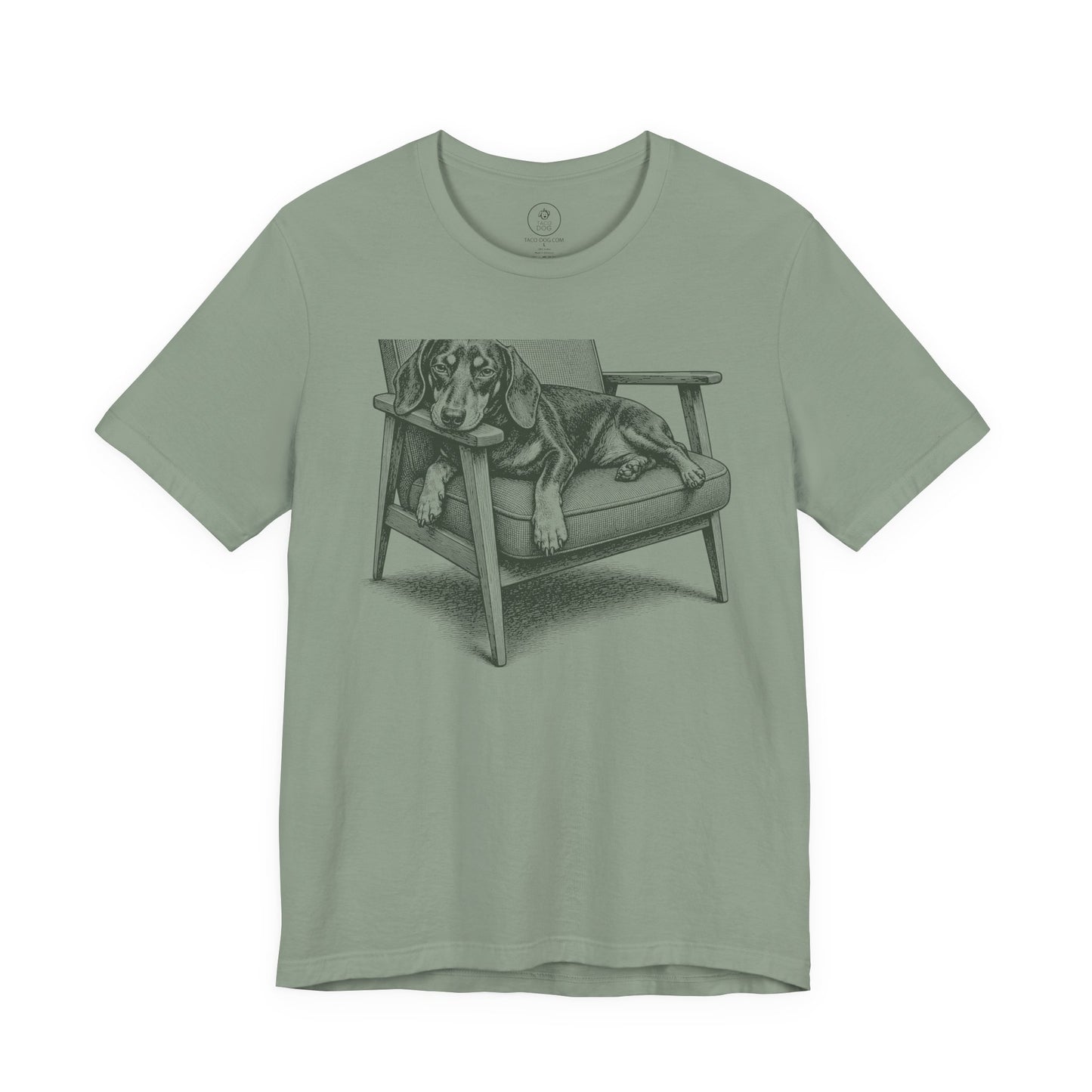 Dachshund Occupied T-Shirt Sage Taco-Dog