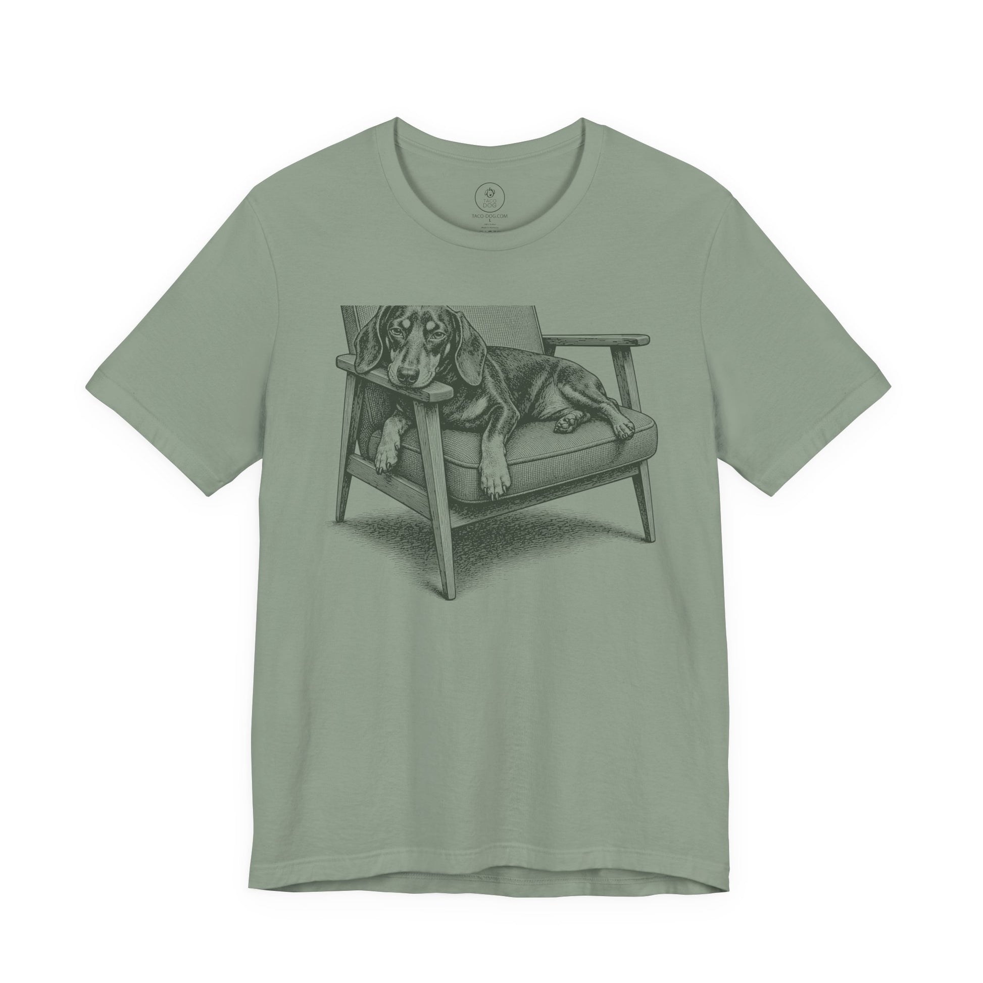 Dachshund Occupied T-Shirt Sage Taco-Dog