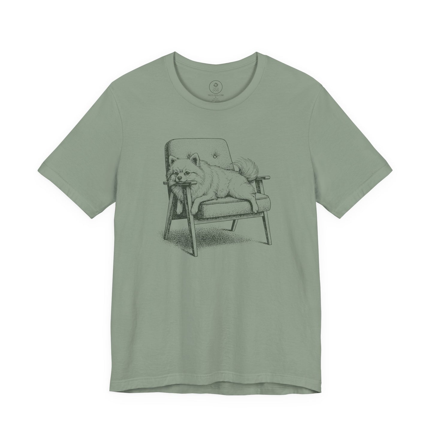 Pomeranian Occupied T-Shirt Sage Taco-Dog