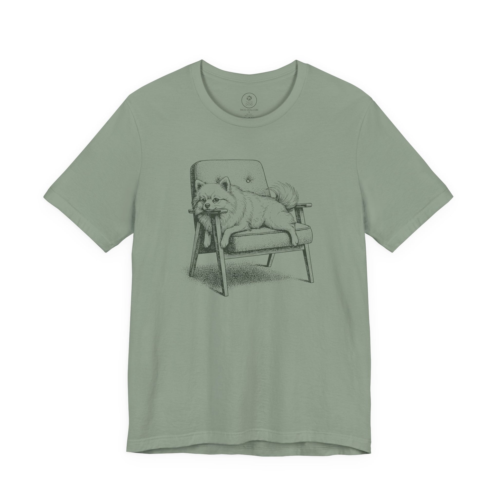 Pomeranian Occupied T-Shirt Sage Taco-Dog