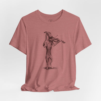 Italian Greyhound Whippet Violin T-Shirt Taco-Dog