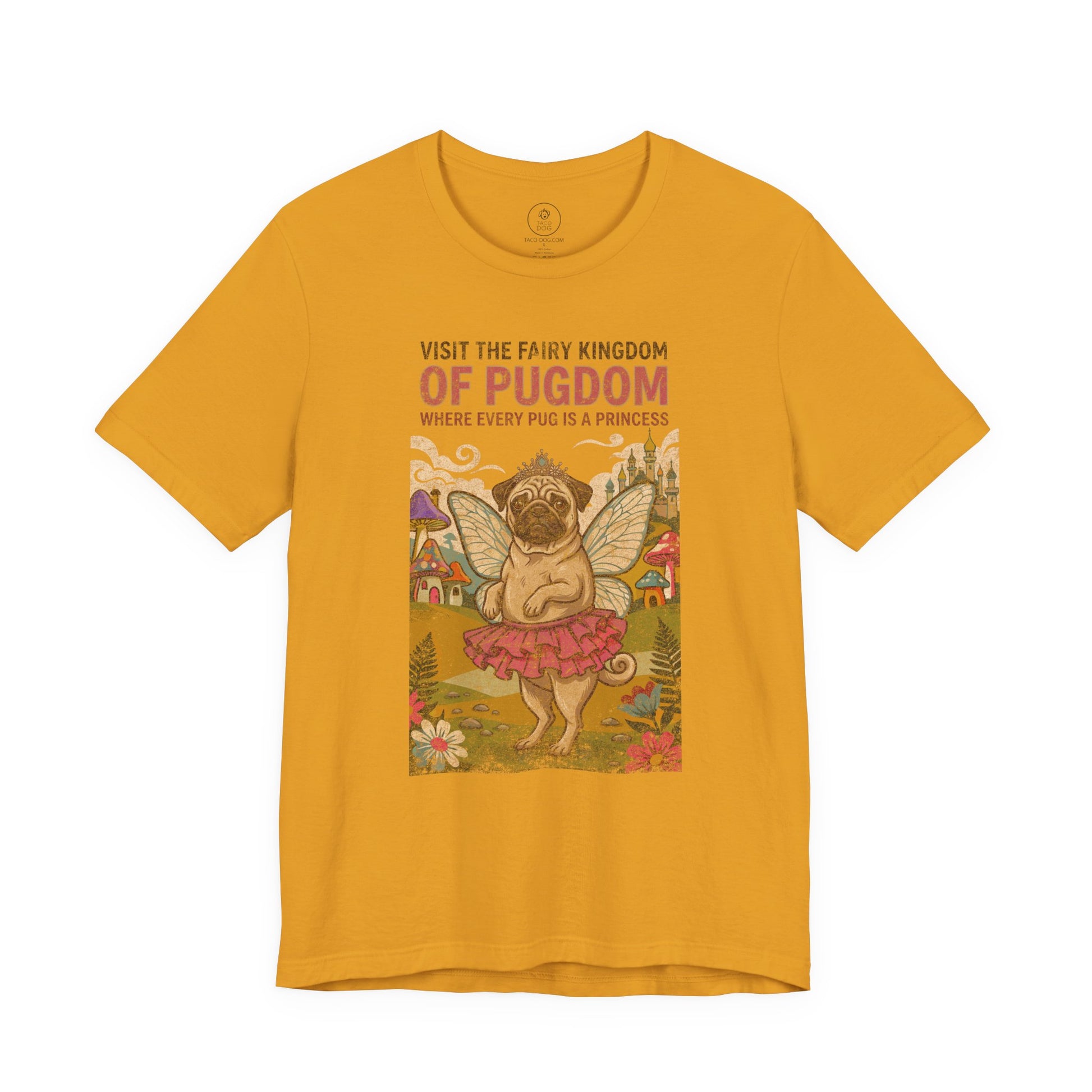 Pug Fairy Kingdom T-Shirt Taco-Dog