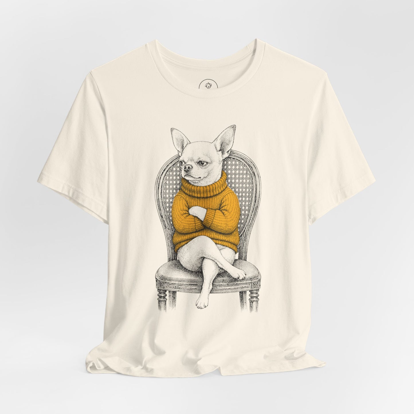 Chihuahua Reluctant Turtleneck T-Shirt