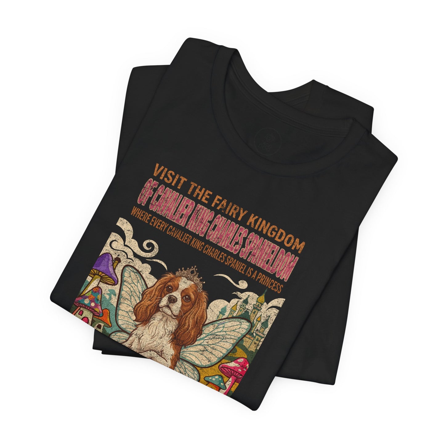 Cavalier King Charles Spaniel Fairy Kingdom T-Shirt Taco-Dog