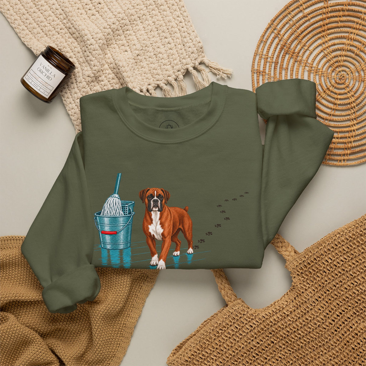 Boxer Mop Sweatshirt Taco-Dog
