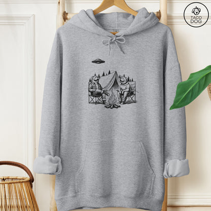 Cozy Camping Adventure UFO Graphic Hoodie product