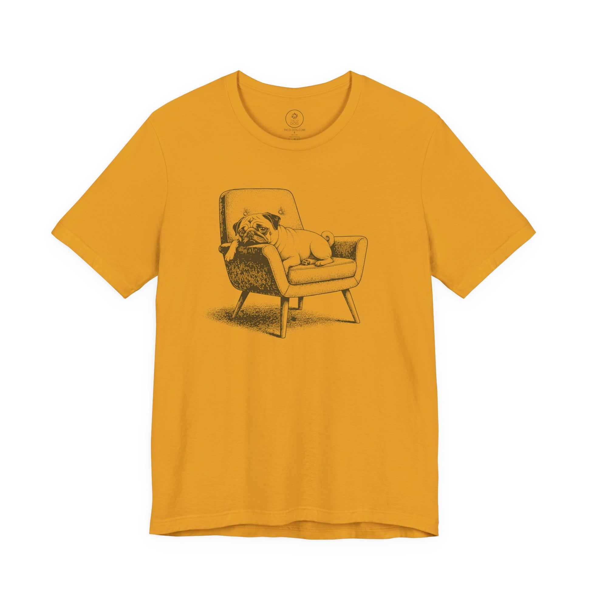 Pug Occupied T-Shirt Mustard Taco-Dog
