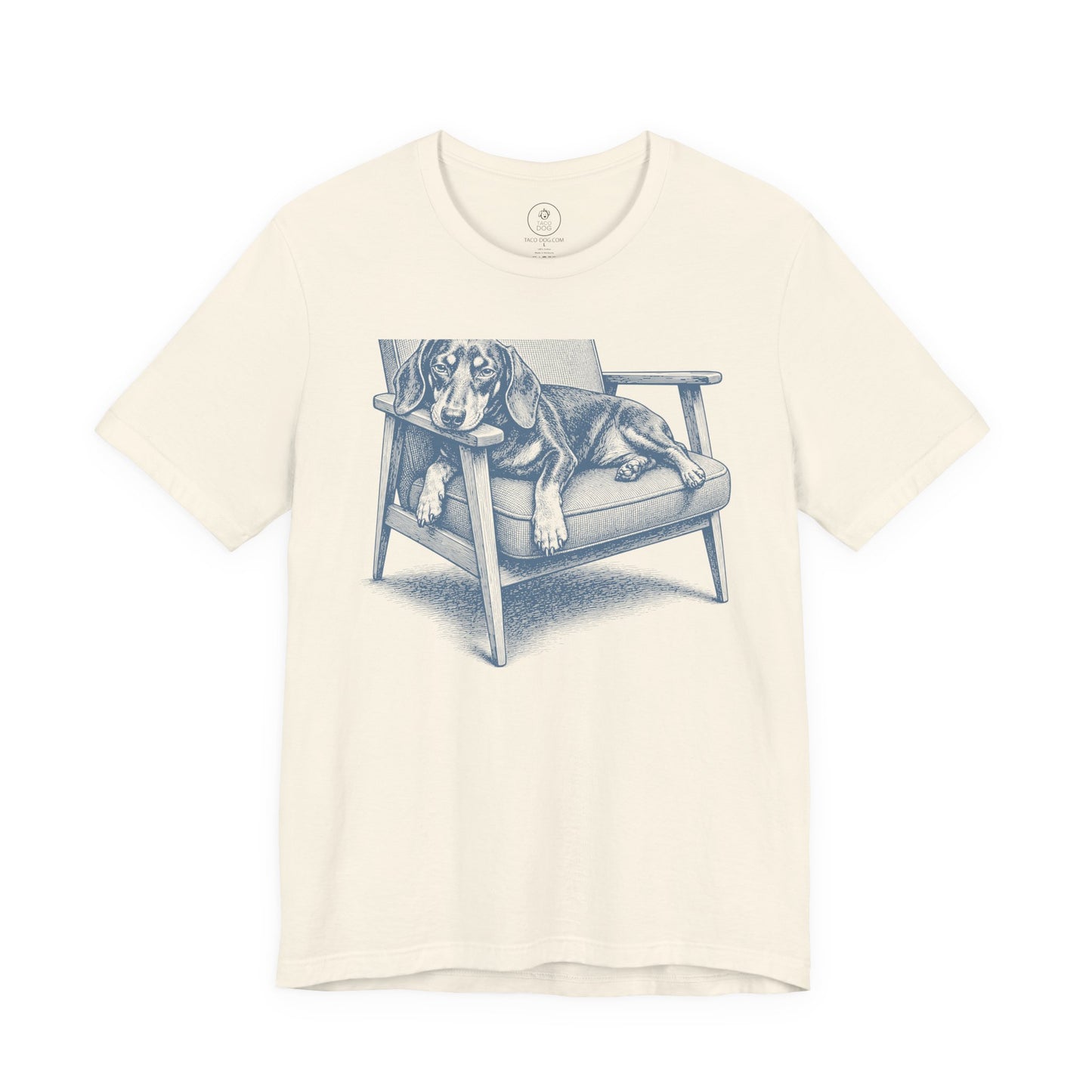Dachshund Occupied T-Shirt Natural Taco-Dog