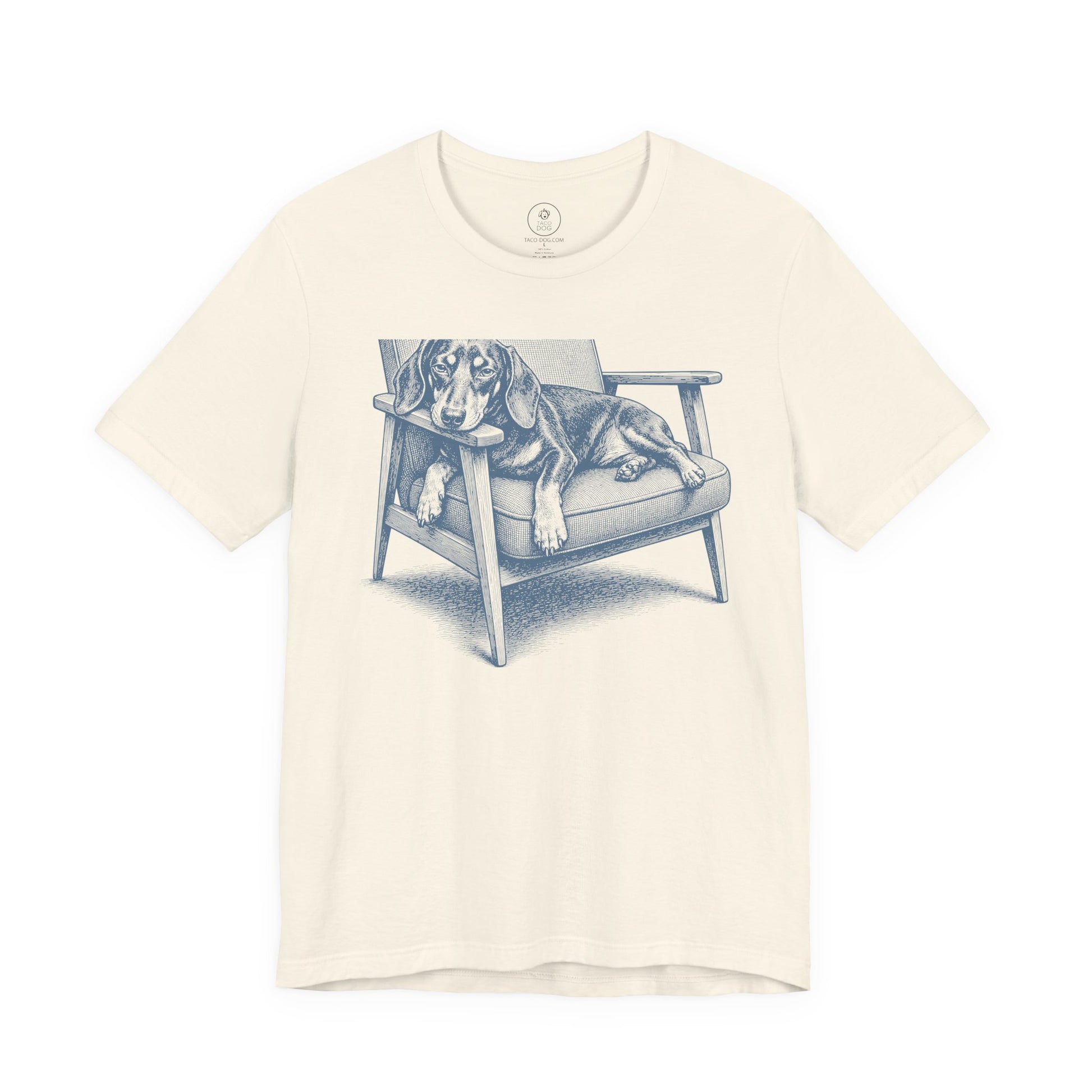 Dachshund Occupied T-Shirt Natural Taco-Dog
