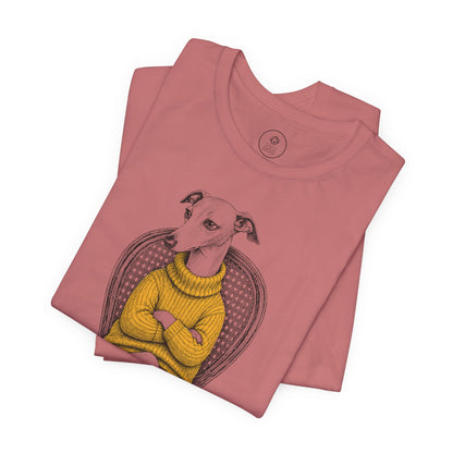 Italian Greyhound Whippet Reluctant Turtleneck T-Shirt