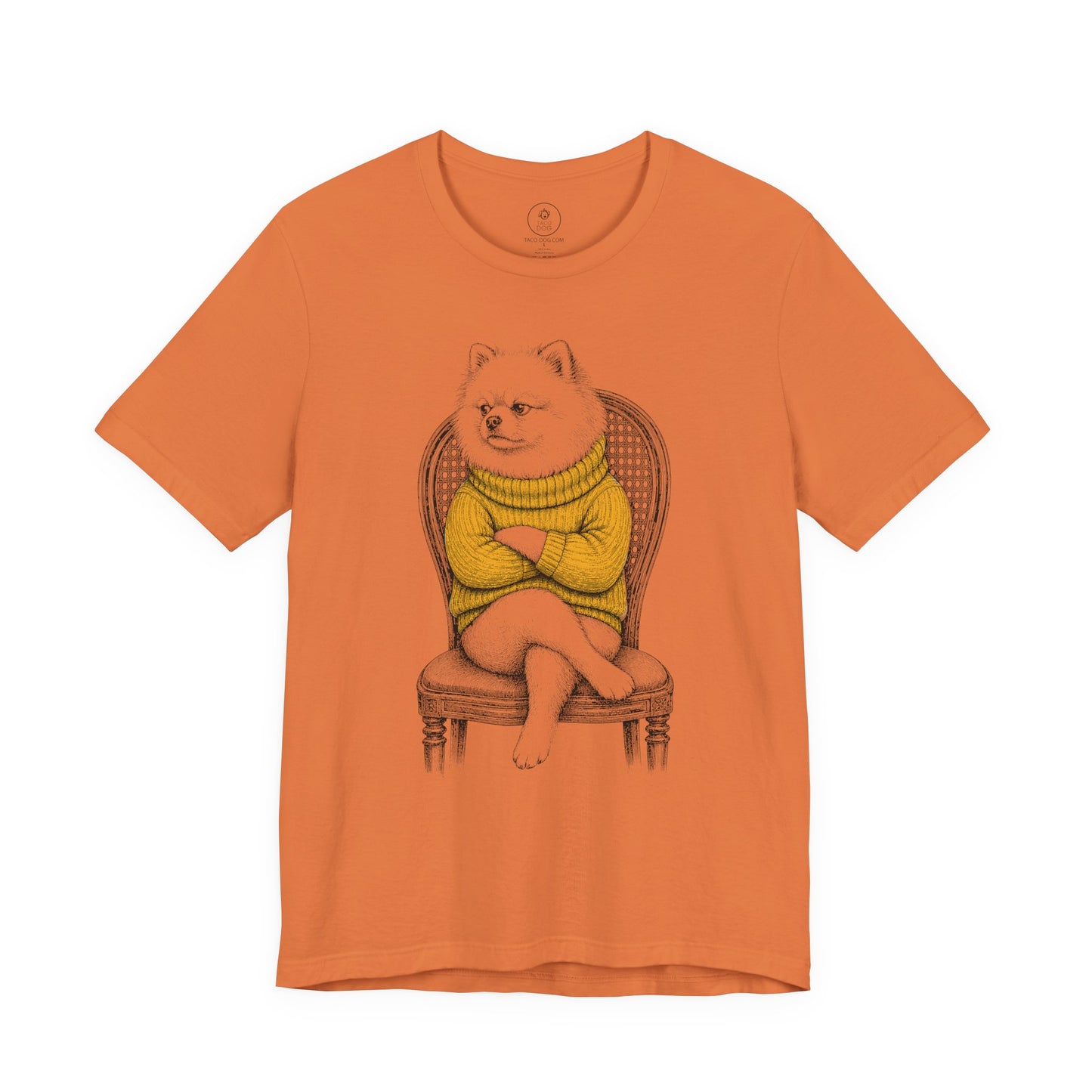 Pomeranian Reluctant Turtleneck T-Shirt