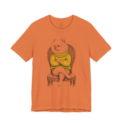 Pomeranian Reluctant Turtleneck T-Shirt