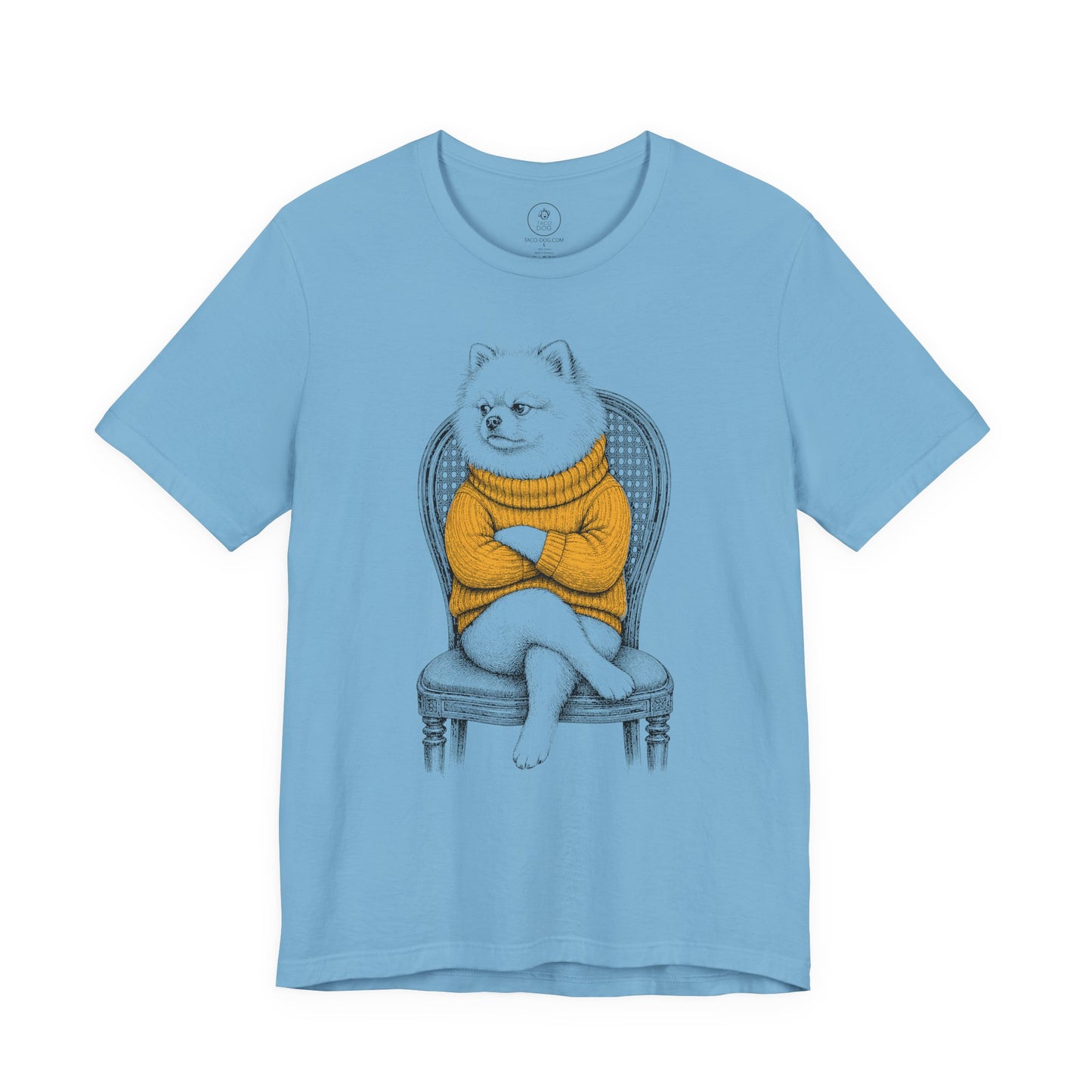Pomeranian Reluctant Turtleneck T-Shirt