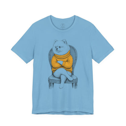 Pomeranian Reluctant Turtleneck T-Shirt