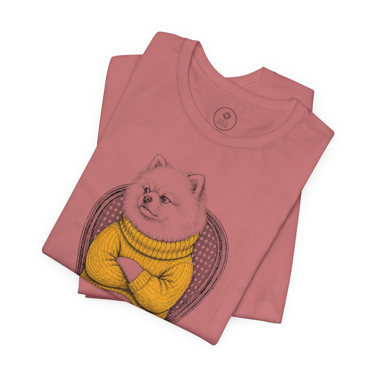 Pomeranian Reluctant Turtleneck T-Shirt