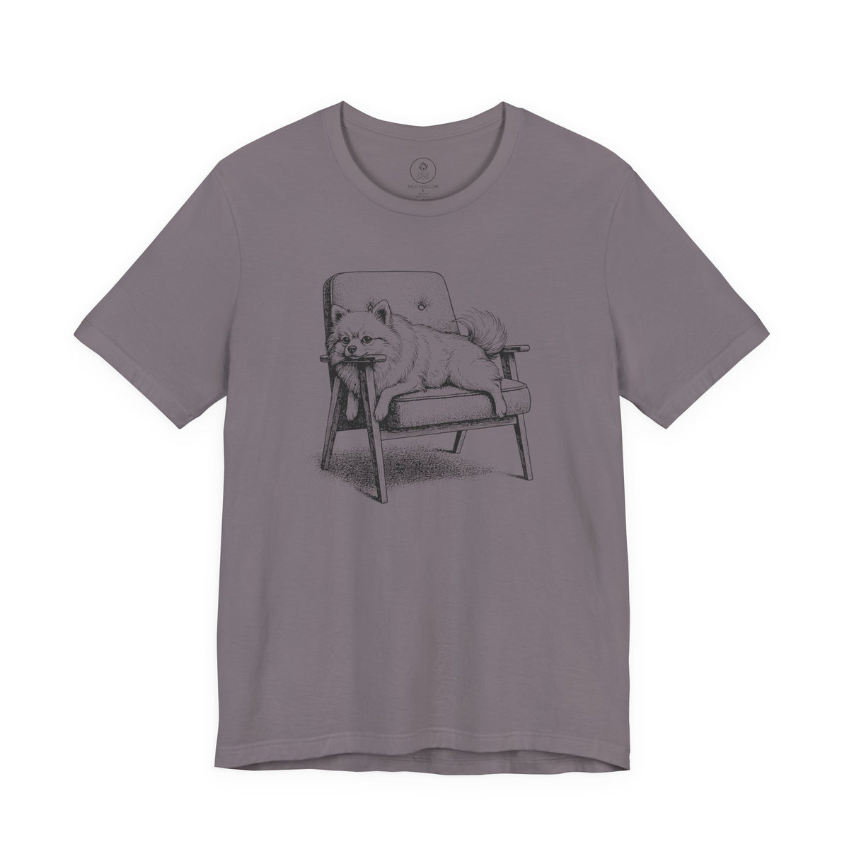 Pomeranian Occupied T-Shirt, design close-up