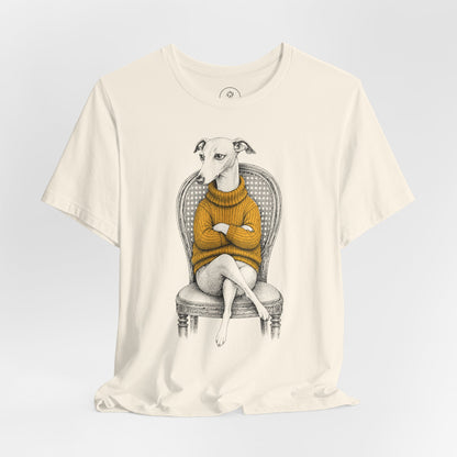 Italian Greyhound Whippet Reluctant Turtleneck T-Shirt