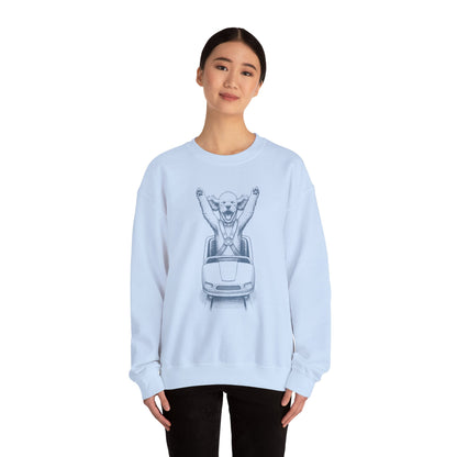 Poodle Roller Coaster Sweatshirt Taco-Dog