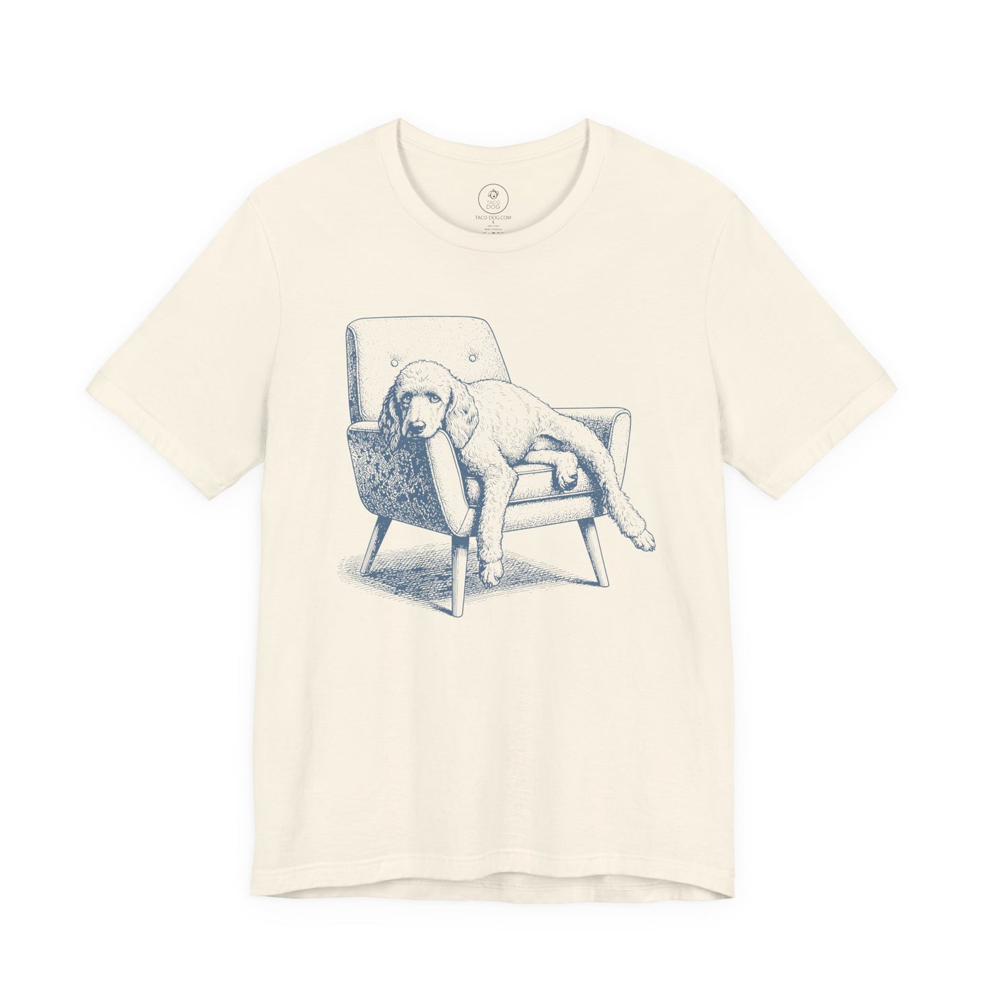 Poodle Occupied T-Shirt Natural Taco-Dog