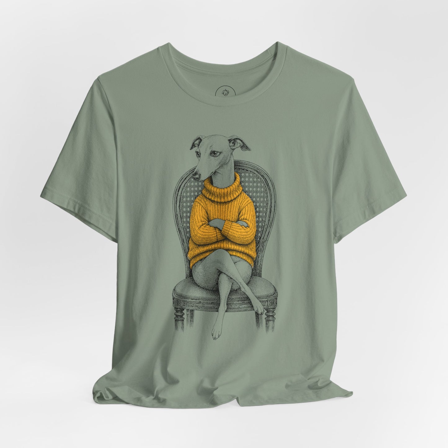 Italian Greyhound Whippet Reluctant Turtleneck T-Shirt