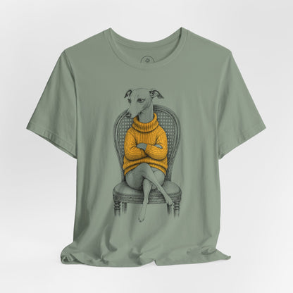 Italian Greyhound Whippet Reluctant Turtleneck T-Shirt
