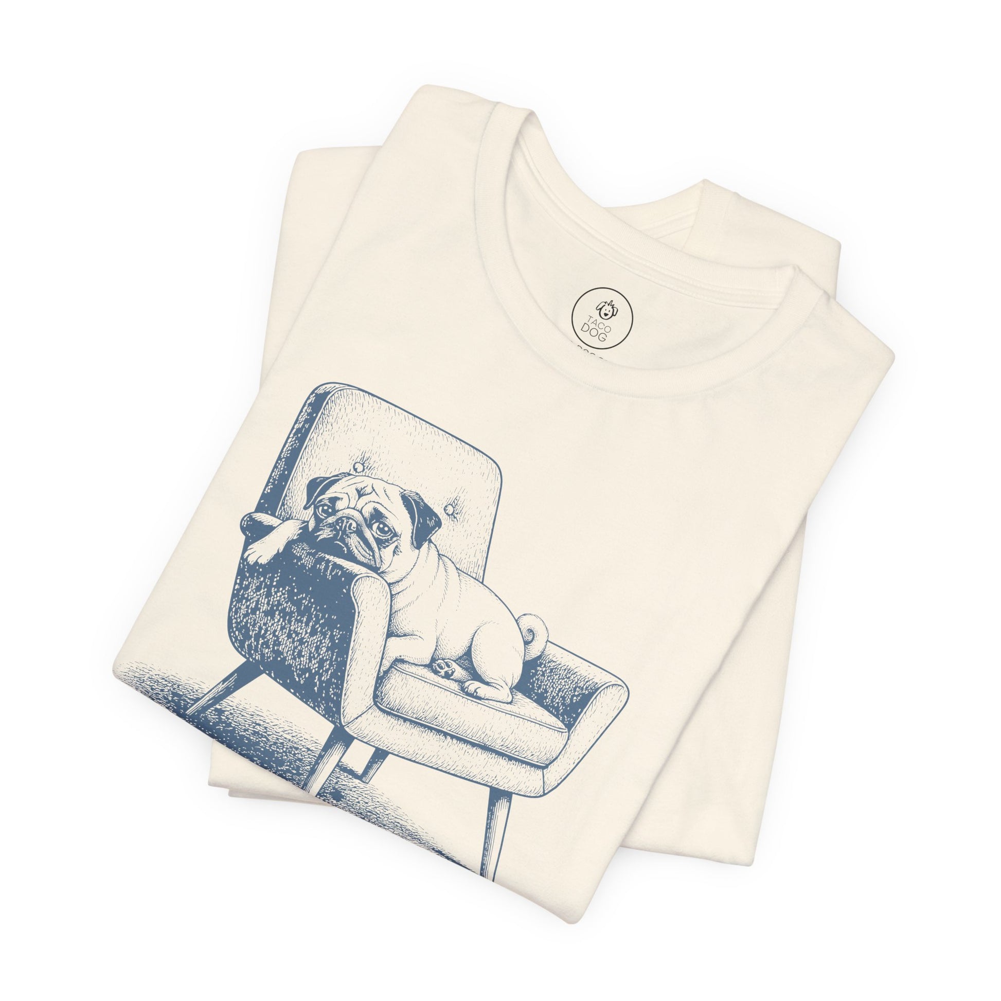 Pug Occupied T-Shirt Taco-Dog