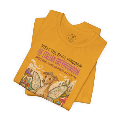 Italian Greyhound Whippet Fairy Kingdom T-Shirt Taco-Dog