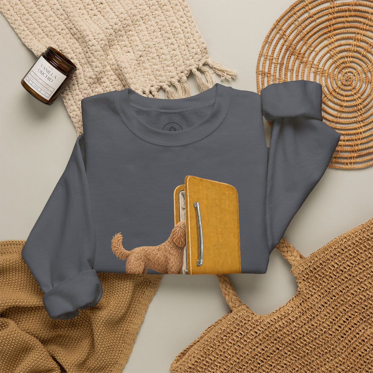 Doodle Refrigerator Sweatshirt Taco-Dog