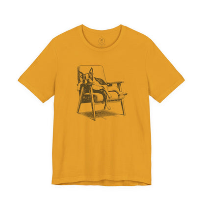 Boston Terrier Occupied T-Shirt Mustard Taco-Dog