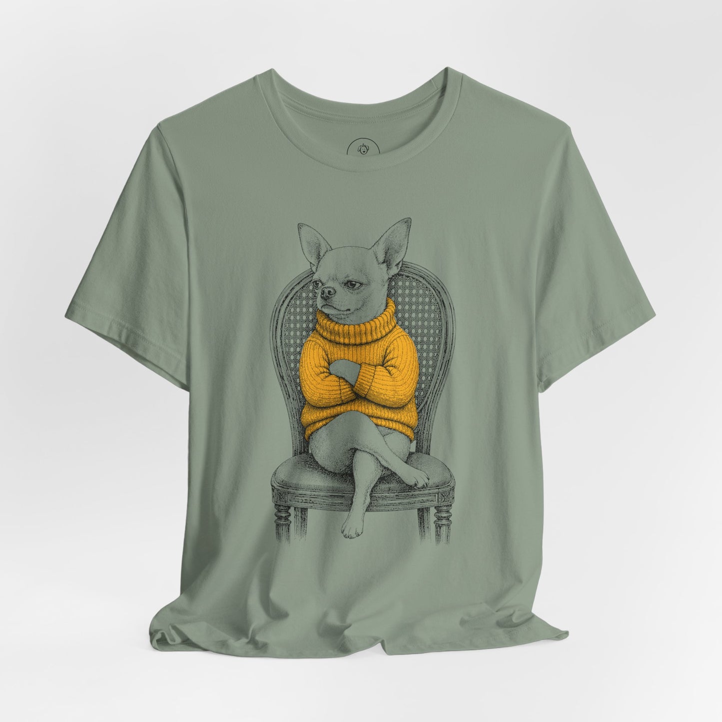 Chihuahua Reluctant Turtleneck T-Shirt