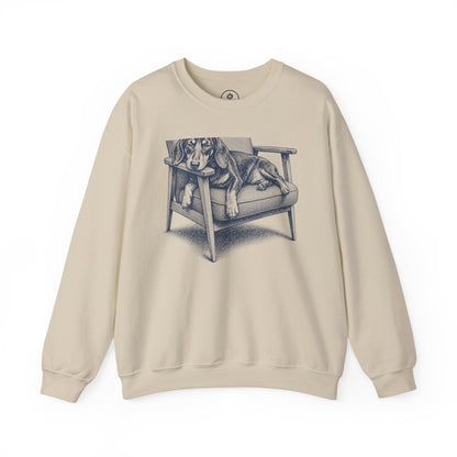 Dachshund Occupied Sweatshirt Sand Taco-Dog