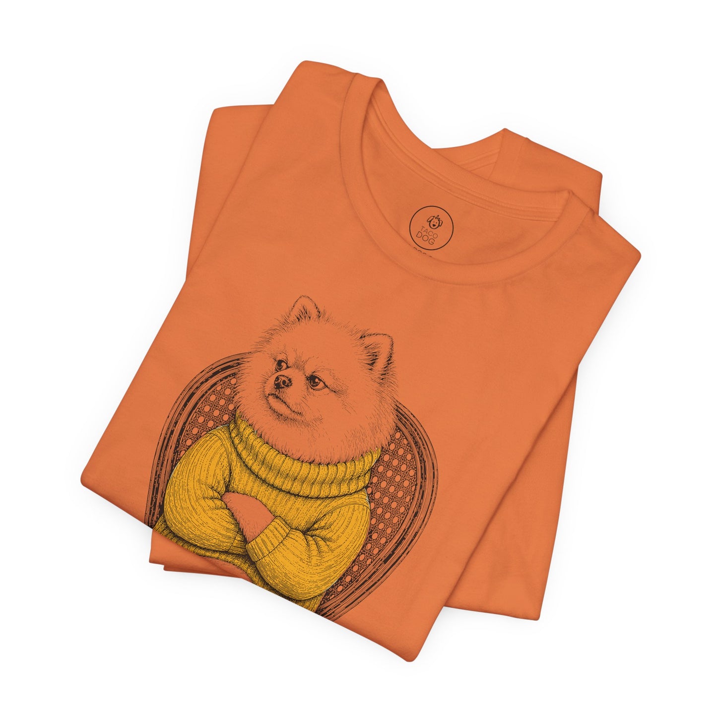 Pomeranian Reluctant Turtleneck T-Shirt