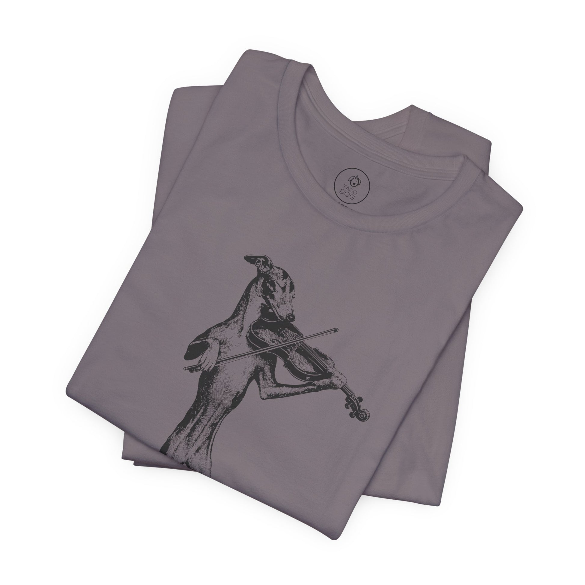 Italian Greyhound Whippet Violin T-Shirt Taco-Dog