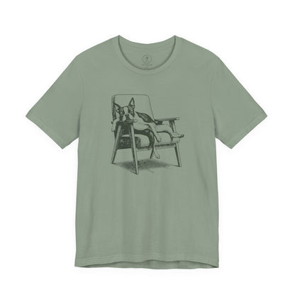 Boston Terrier Occupied T-Shirt Sage Taco-Dog