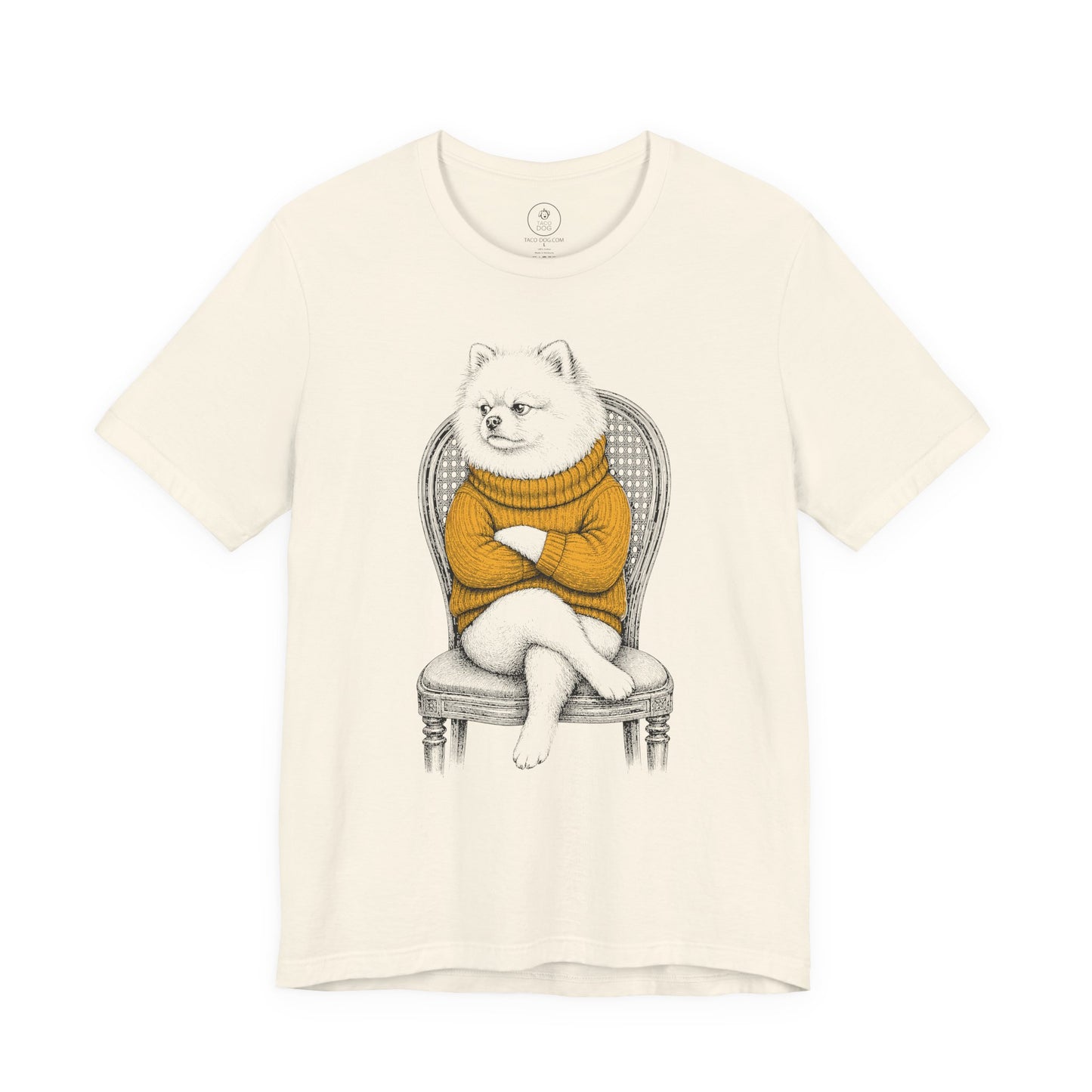 Pomeranian Reluctant Turtleneck T-Shirt